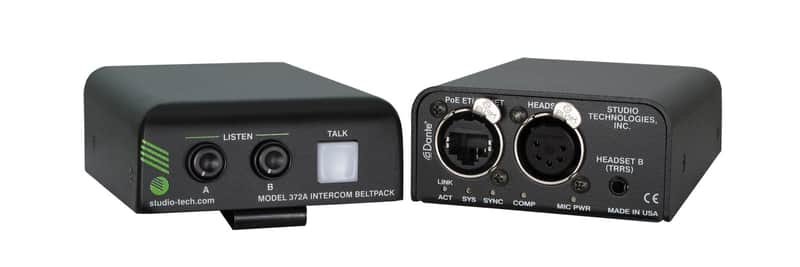Studio Technologies MODEL-372A Intercom Beltpack with Dante image 1
