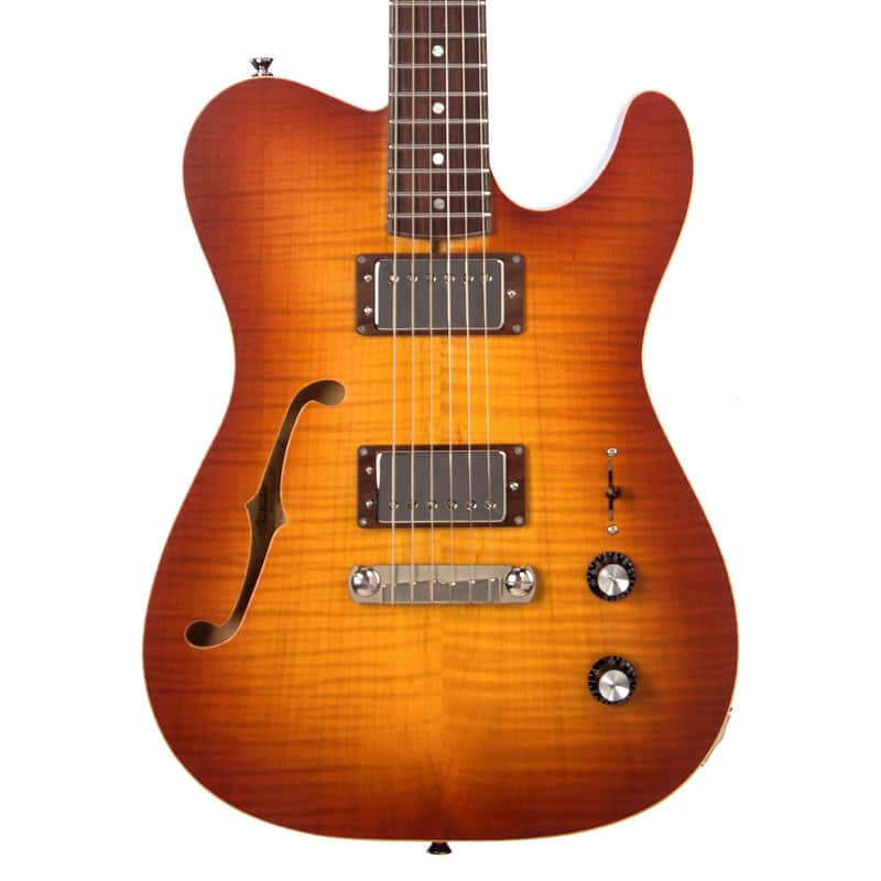2013 Fibenare Guitars Roadmaster '56 Custom Thinline Flame Maple / Korina - Faded Cherry Sunburst - FEATHERWEIGHT Custom Boutique Electric - USED! image 1