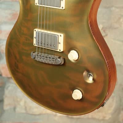 NIK HUBER Redwood Dolphin Exceptional Curly 1-piece Top - Summer NAMM 2013 - Translucent Gold Top Semi-Gloss image 12