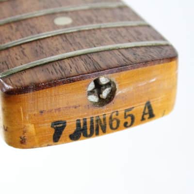 1965 Vintage Fender Jazz Bass Maple/Rosewood NECK L-Series USA 1960s Pre-CBS image 8