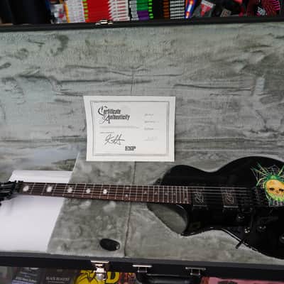 ESP Custom Shop KH-3 w/ Spider Black w/Graphic Left Handed 6-String w/ Case (NOS) image 11