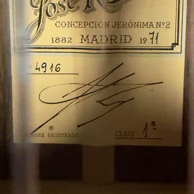 1971 José Ramírez 1a Classical Guitar – Cedar / Brazilian Rosewood | French Polish image 4