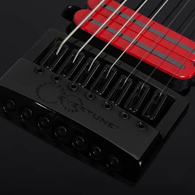 Schecter Sunset-7 ET Red Dawn Gloss Black image 9