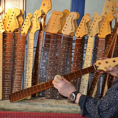 Fender Stratocaster Neck Channel Bound compound radius 9.5-14" finest made in USA quality=super rare image 10