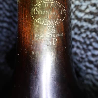 Vintage 1930s Buffet Crampon & Cie Clarinet Buffet LP Low E Made In Paris France Straight Clarinet Straight Wood Original Case image 10