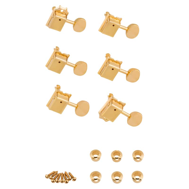 Fender Vintage-Style Strat Tele Tuner Set Gold 0053276049 image 1