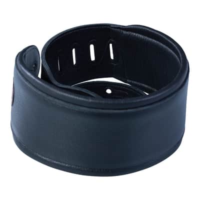 Levy's MSS2-4-BLK Signature Series 4.5" Garment Leather Bass Guitar Strap with Heavy Padding - Black image 4