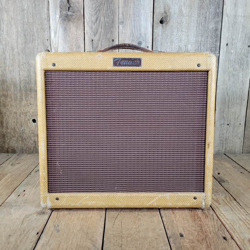 Fender Tweed Princeton 5F2 1956 Clean, 100% Original and it Works Great! - Tweed image 1