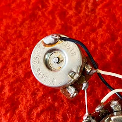 Fender Stratocaster wiring harness pots switch 1979 - CTS 250k original vintage USA image 3