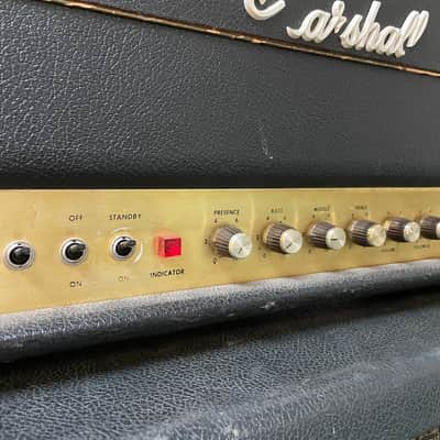 Mid 1970's Marshall Model 1987 50W Lead – Original Mustard Caps, Drake Iron image 10
