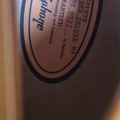 Epiphone Zephyr Blues Deluxe 1999 - 2008 - Natural image 5