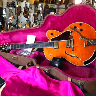 Rare Gibson Chet Atkins Country Gentleman de 1992 Sunrise Orange USA avec ses papiers et étui image 2