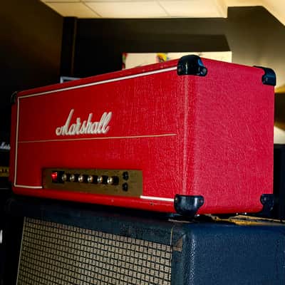 Marshall JMP 2203 Mk2 Master Model Lead 100-Watt Guitar Amp Head 1977 - Red image 4