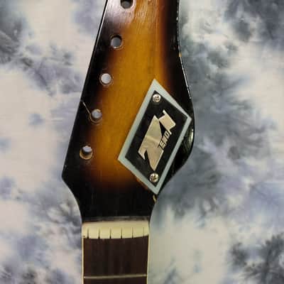 Vintage RARE 1962 Zenon Japan Electric Rosewood Guitar Neck Luthier Parts image 2