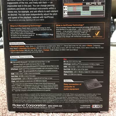 Roland R-Mix Audio Processing Software (New Old Stock/Box is Factory Sealed) image 2