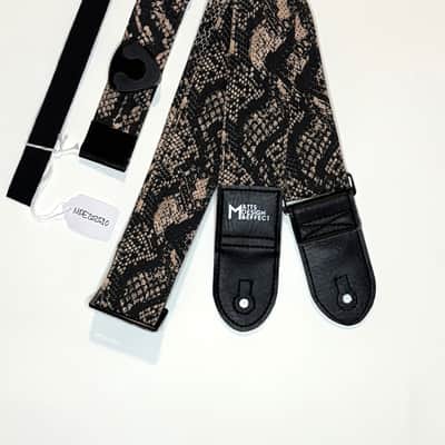 Snake Outdoor Cotton Canvas guitar strap w/ matching guitar pick holder handmade by MattS Design & Effect image 1