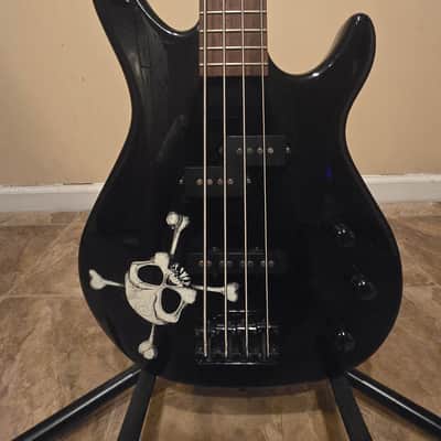 Squier MB-4 Skull Electric Bass Guitar image 2