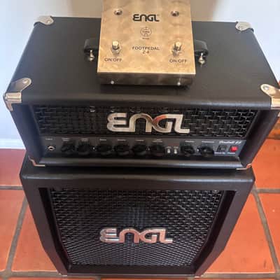 Head and cabinet Engl Fireball 25 head and 1x12 Engl professional slant cabinet 2024 - Black image 11