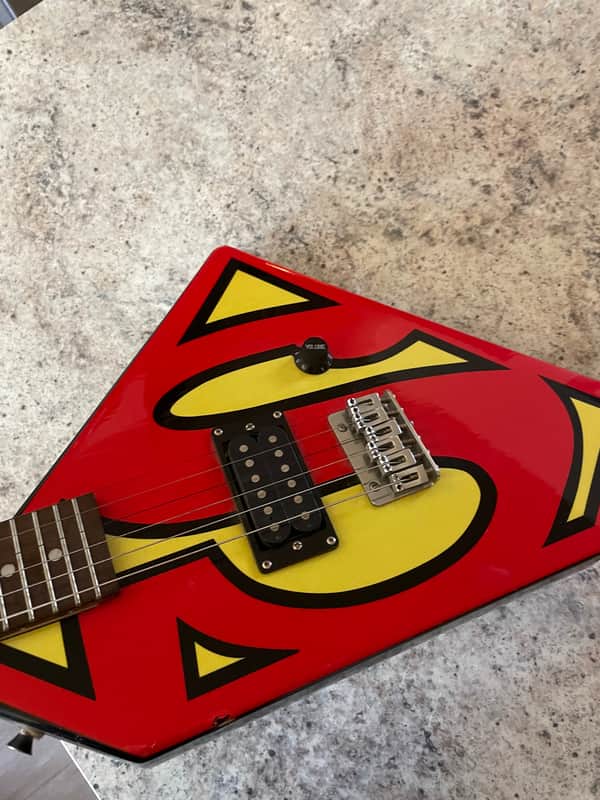 Limited edition six flags Superman guitar image 1