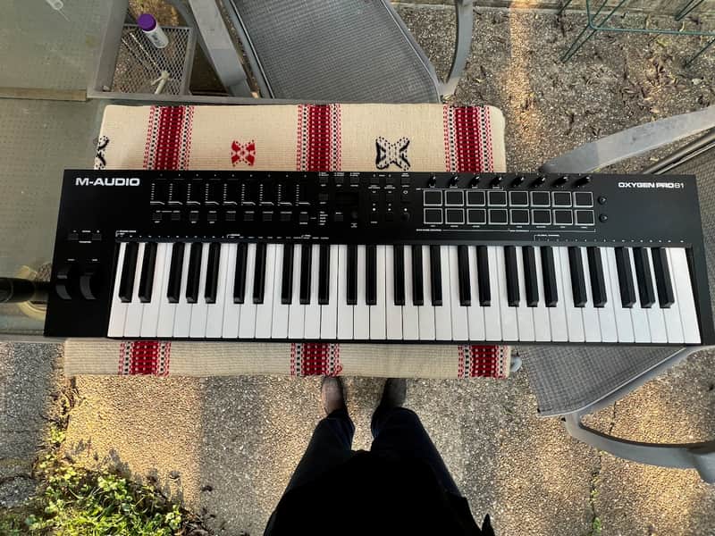 M-Audio Oxygen Pro 61 MIDI Keyboard Controller 2020 - Present - Black image 1