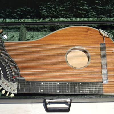 vintage Framus 7/18 Alpenland Aerial Resonance ZITHER  citera Germany 1960s + Schaller pickup + case image 2