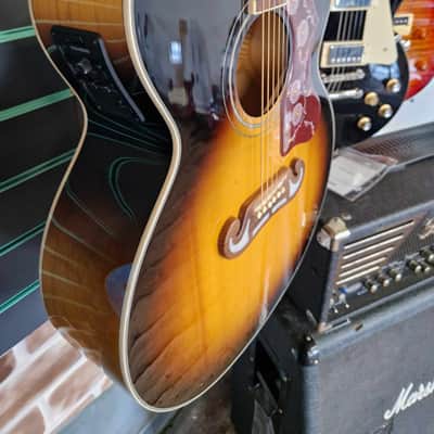Epiphone EJ200-SCE/VS Vintage Sunburst 2020 Electro Acoustic Guitar image 3