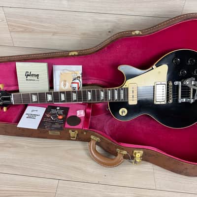 Gibson Custom Dealer Select 1956 Les Paul Standard Bigsby Electric Guitar - Ebony image 17