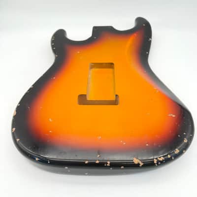 MJT Stratocaster Body Alder Relic Nitro Flame Top mjt6632 image 8
