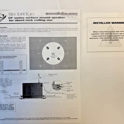 SoundTube CFM-8 8" Commercial Ceiling Speakers – Lot of 2 (NOS, Sealed) image 3