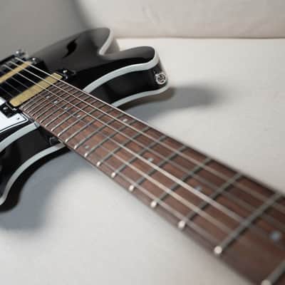 Harmony Factory Special Comet Semi-Hollow Electric Guitar | Space Black | Brand New | MONO Vertigo Case Included! | $95 Shipping image 11