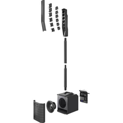 Electro-Voice EVOLVE30M-US (Pair) Portable Column Sound System with 2x Evolve30M-SUBCVR and 4x 25' XLR Cables image 4