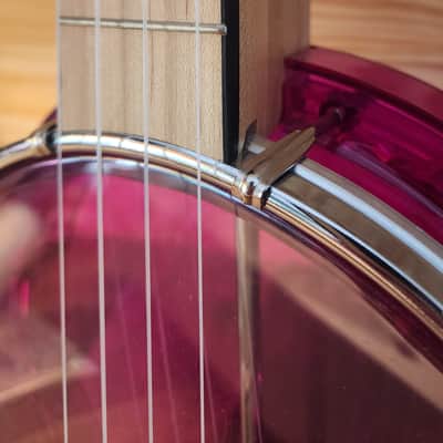 Gold Tone Little Gem Acrylic Concert Banjolele 2018 - Amethyst image 3