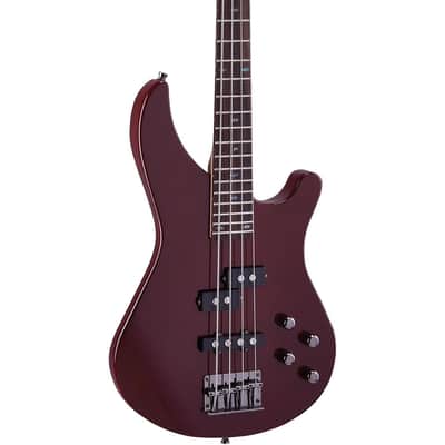 Mitchell MB200 Modern Rock Bass Guitar With Active EQ - Regular Blood Red image 5