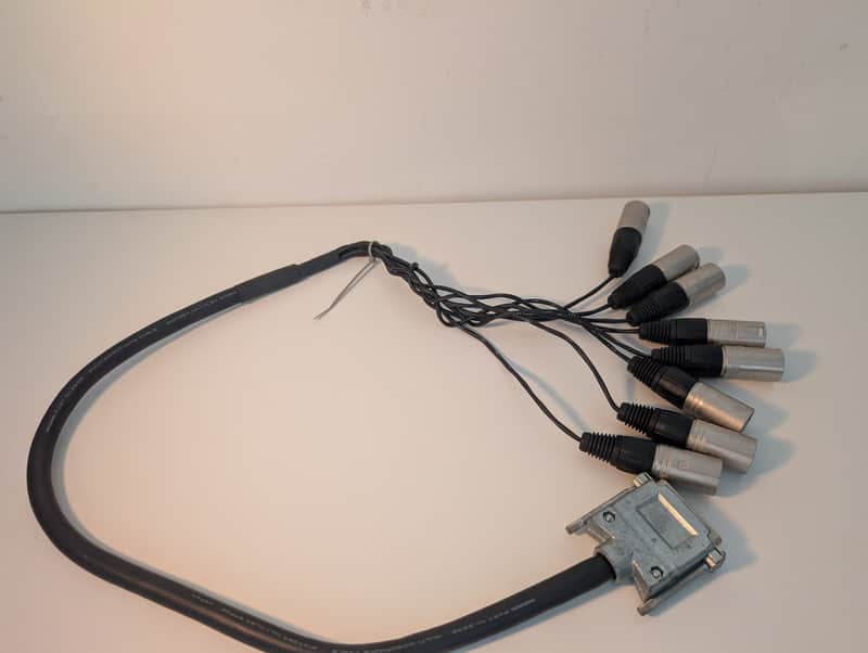 Redco DB25-to-XLR Male 8 Channel Snake - 3Ft - Mogami wiring, neutrik connectors