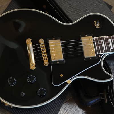 2013 Gibson Les Paul Custom Lite Electric Guitar Black Ebony + OHSC image 3