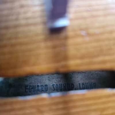 Eduard Soukup Louny handmade antique 3/4 Violin - brown varnish image 16