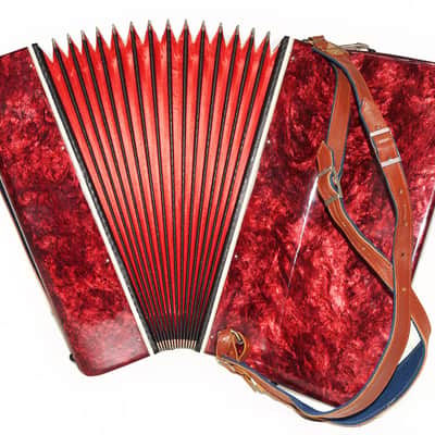 Piano Accordion for Adults Almaz 120 Bass made in Russia Straps Case 1912, Keyboard Accordian, Amazing sound. image 11