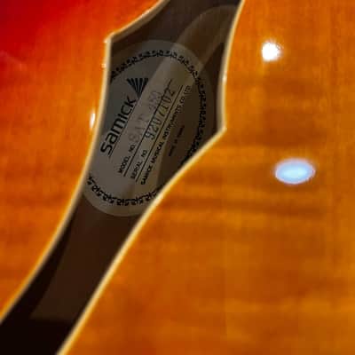 Samick SAT450 1992 - Cherry Burst image 8