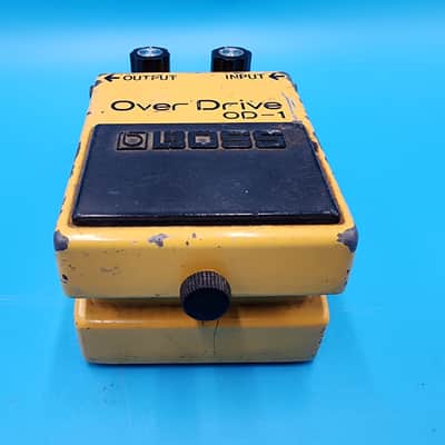 Rare 1980 Boss OD-1 Guitar Effect Pedal Overdrive Japan 9200 Long Dash JRC4558D image 7