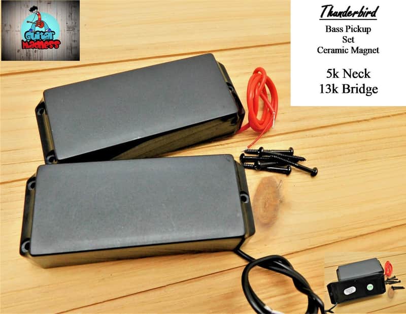 Thunderbird Bass Pickups Set for Gibson, Epiphone Ceramic image 1