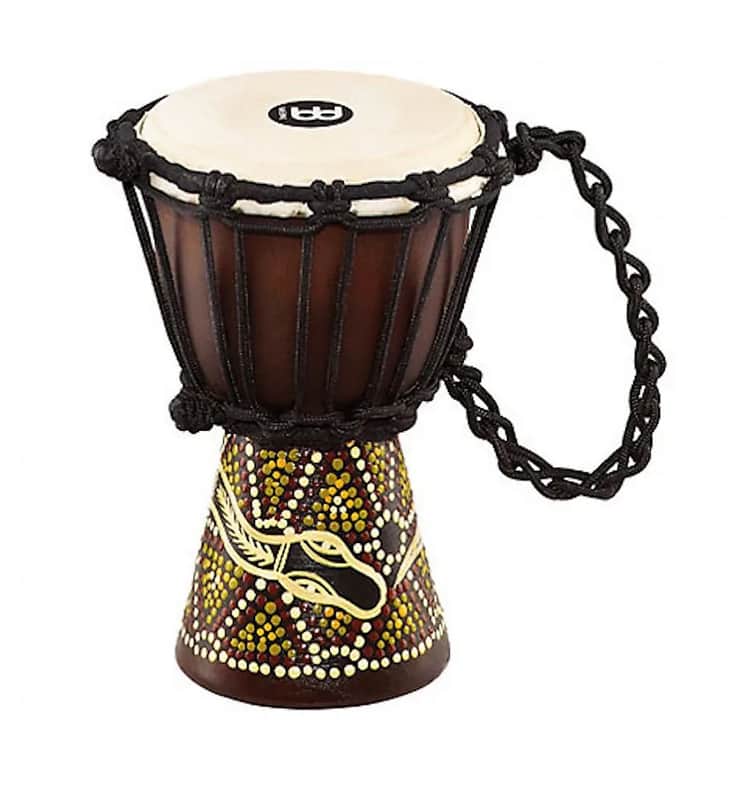 Meinl HDJ5-XXS 4.5" Dark Serpents Design African Style Mini Djembe image 1