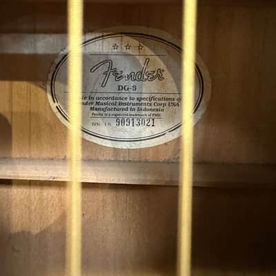 Fender DG-6 Acoustic Guitar (Clearwater, FL) image 4