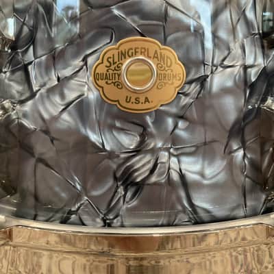 Slingerland Radio King 2026 Reissue 7x14 Snare Drum - Black Diamond Pearl image 4