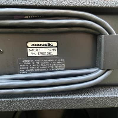 Vintage Acoustic Control Corp Model 125, 2x12 Combo Amp - 1970’s Made In USA image 8