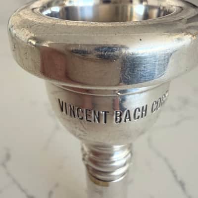 Bach 350HAL Small Shank Trombone Mouthpiece - Silver Plated image 1