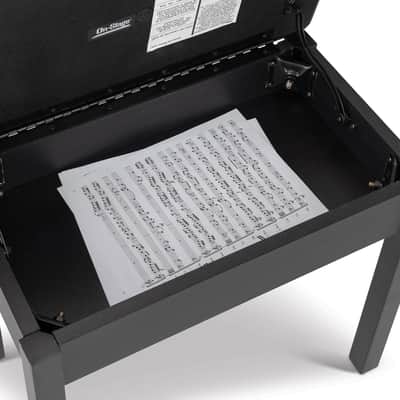 On-Stage KB8902 Flip Top Keyboard Bench, Black image 8