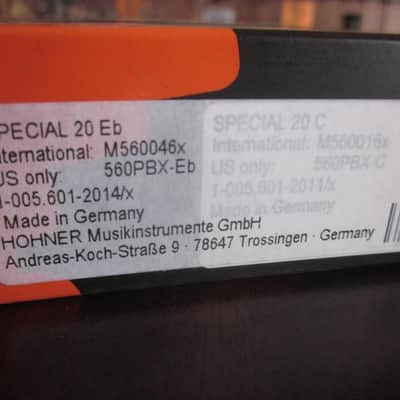Hohner Progressive Special 20 Harmonica Key of Eb 560PBX-Eb image 3