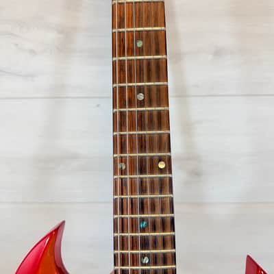 Jay Turser JT-55 Fireburst Double Cut Electric Guitar – SG Style Rock Machine image 3