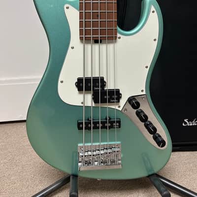 Sadowsky MetroExpress Hybrid P/J Bass 5-String with Maple Fretboard - Sage Green Metallic image 2