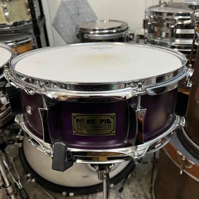 Pork Pie 5x13 Inch Maple Snare in Purple Satin (2001) image 5